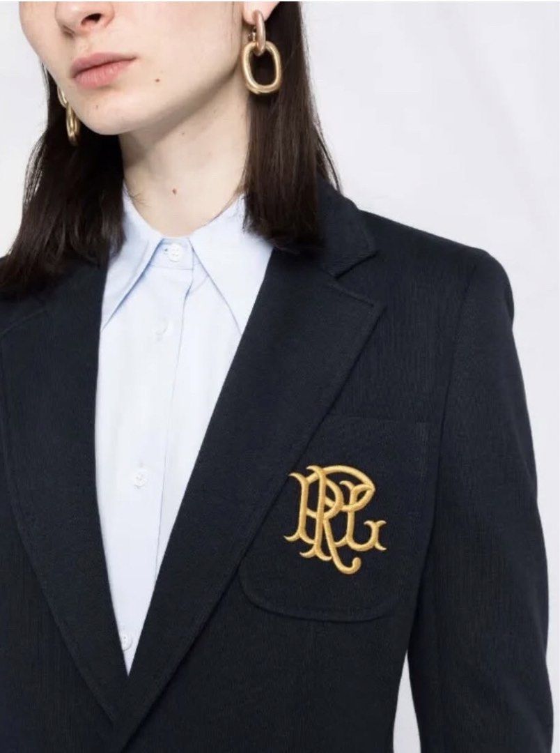 Ralph Lauren Embroidered Monogram Blazer (Category: Luxury Apparel) located in Mandaluyong City. Submitted by brocante_bykc (Listing ID 1462777704, Image 2). Description: .