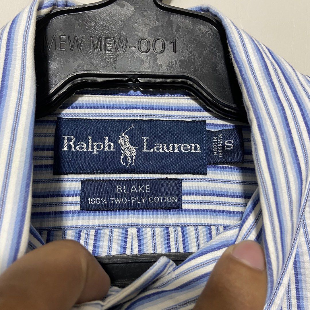Ralph Lauren Stripes button down L/S (Category: Luxury Apparel) located in Cebu City. Submitted by kibinilats (Listing ID 1462756479, Image 3). Description: Ralph Lauren Stripes Button down Longsleeve Excellent condition Sizs S fit Large 23.5 width 31-32 length Pm.