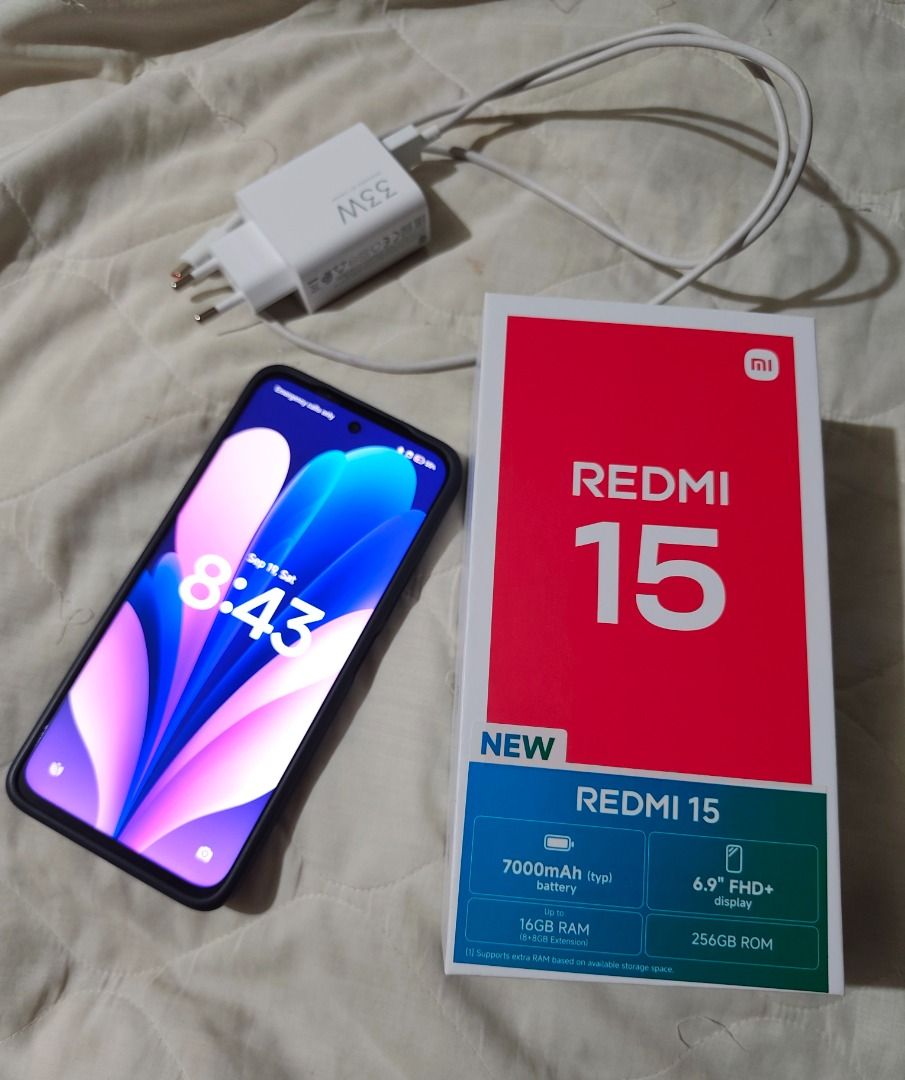 Redmi 15 (Category: Xiaomi) located in Caloocan City. Submitted by cjvaldez029 (Listing ID 1462852813, Image 1). Description: 👉 8GB + 256GB ✨ Condition: Very good / like new 📅 Delivered: July 21, 2026 (less than 2mths ago) 🛒 Ordered from Xiaomi Flagship Store 💰 Original purchase price: ₱9,999 📦 Complete with original box 🔌 Original charger included 📱 Phone case included 🧾 Original receipt/order details available ✅ No issues ✅ No history o