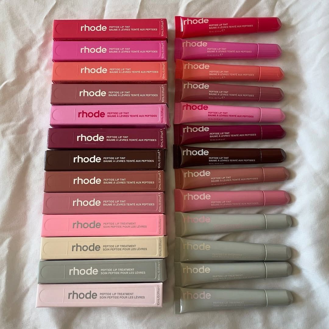 Rhode Lip Peptide (Category: Makeup) located in Mandaluyong City. Submitted by chocoxlbluvr (Listing ID 1462715136, Image 2). Description: collecting orders! ♡ ETA: September 30 AUTHENTIC RHODE — sourced from US 🇺🇸 available shades: 🥥 Colada 🤎 Macadamia Butter 🥭 Honey Mango 🌷 Sweet Pea 🥨 Pretzel 🤎 Salty Tan 🍞 Toast 🥜 PBJ 🍥 Cinnamon Roll 🎀 Ribbon ☕ Espresso 🍋 Lemontini 🫘 Jelly Bean 🍹 Guava Spritz 🍓 Raspberry Jelly 🍰 Shortcake 🍪 S
