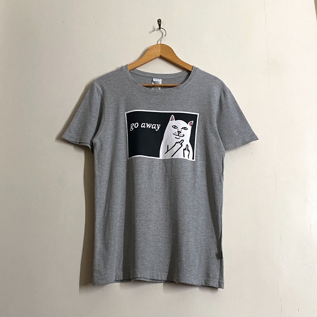 RIPNDIP “Go Away” Tee (Category: Tshirts & Polo Shirts ) located in Rizal. Submitted by van.b (Listing ID 1462780923, Image 2). Description: RIPNDIP “Go Away” Tee 27” x 19” (S-M) ₱399 + shipping fee Really nice comfy fabric Issue(s): None Color Rate: 9.8 We are not affiliated or associated with any of the brands featured. All trademarks and copyrights belong to their respective owners. .