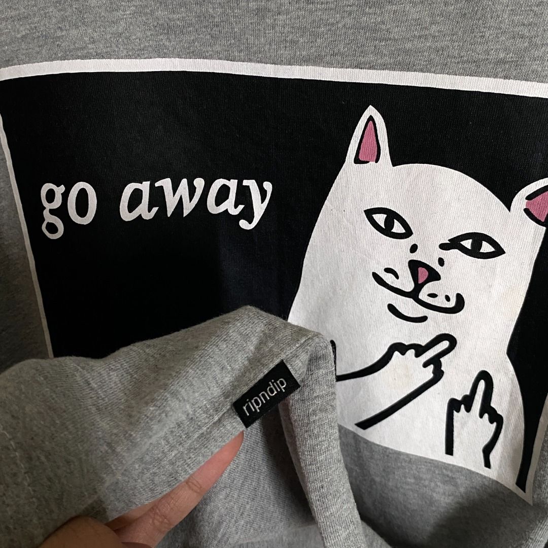 RIPNDIP “Go Away” Tee (Category: Tshirts & Polo Shirts ) located in Rizal. Submitted by van.b (Listing ID 1462780923, Image 3). Description: RIPNDIP “Go Away” Tee 27” x 19” (S-M) ₱399 + shipping fee Really nice comfy fabric Issue(s): None Color Rate: 9.8 We are not affiliated or associated with any of the brands featured. All trademarks and copyrights belong to their respective owners. .