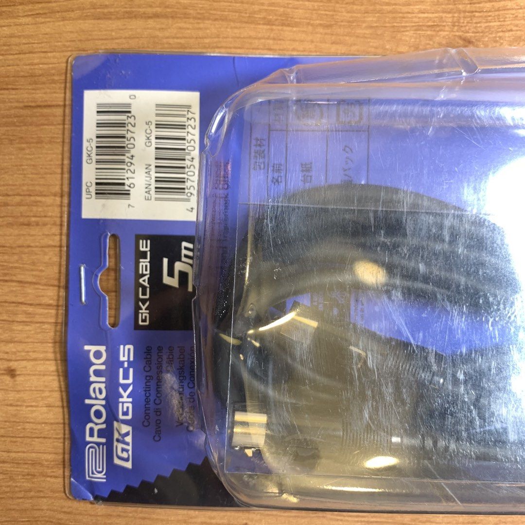 Roland GKC-5 GK Cable 5m Connecting Cable (Category: Cables & Adaptors) located in General Trias. Submitted by thegearstashofc (Listing ID 1462857470, Image 2). Description: - Roland GK-5 connecting cable - 5 meters long - Original packaging included - Made in Japan - Ideal for connecting Roland/Boss equipment.