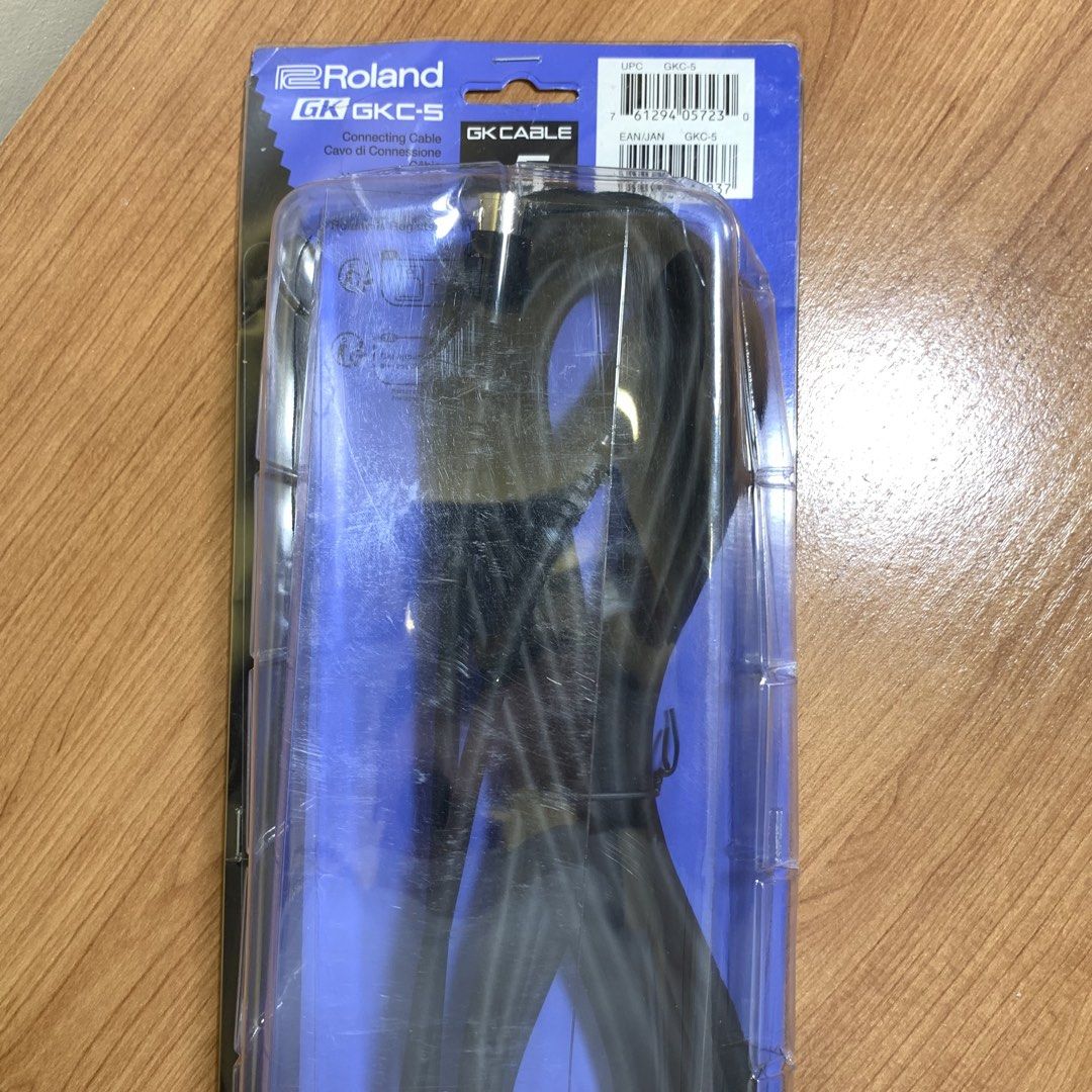 Roland GKC-5 GK Cable 5m Connecting Cable (Category: Cables & Adaptors) located in General Trias. Submitted by thegearstashofc (Listing ID 1462857470, Image 1). Description: - Roland GK-5 connecting cable - 5 meters long - Original packaging included - Made in Japan - Ideal for connecting Roland/Boss equipment.