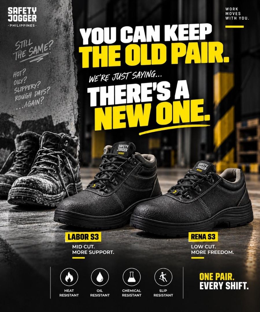 Safety Jogger Labor S3 & Rena S3 Work Boots (Category: Looking For) located in Caloocan City. Submitted by trzl_liza14 (Listing ID 1462702740, Image 1). Description: ✅ Guaranteed lowest price ✅ Quality products ✅ Big discount for bulk orders ✅ 100% LEGIT TRUSTED SUPPLIER! ✅ With Complete Legal Documents ✅ BIR Registered We Supply All Kinds Of PPE Supplies, Raincoat, Hard Hat, Cooler Box, Plastic Trash Bin, Road Barriers, Kayak Boats, Crystal Kaya