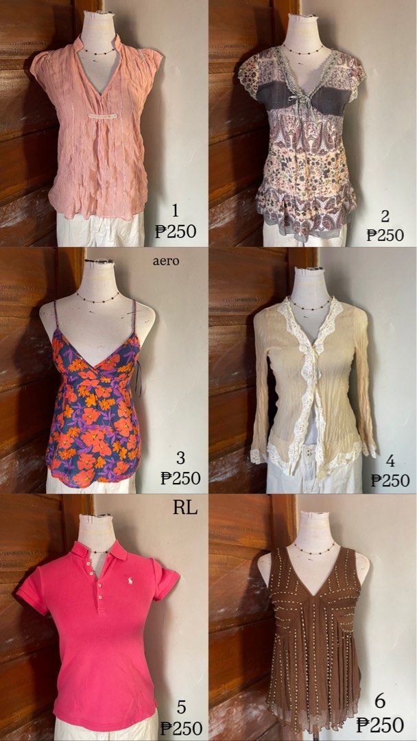 SALE PILE (Category: Others Tops) located in Meycauayan. Submitted by fae.trove (Listing ID 1462737144, Image 2). Description: mine+code SALE! SALE! new and repriced items ✨ dm after mine, no cod .