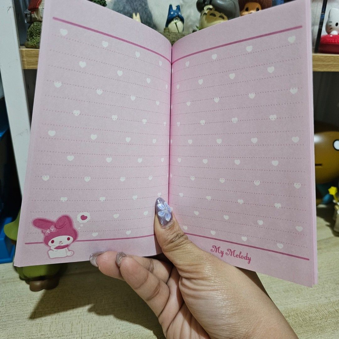 Sanrio My Melody Mini Notebook (Category: Stationery & School Supplies) located in Manila. Submitted by lovelylovesjapan (Listing ID 1462730765, Image 3). Description: 🌸The item is on-hand and authentic from Japan 🌸Mode of Payment (MOP): GCASH/Bank Transfer 🌸Mode of Delivery (MOD): J&T or Lalamove (Shipping every Saturday and Sunday) Notes: 🩷Breakable items are packed with care and caution. Seller will not be held liable for any damages incur