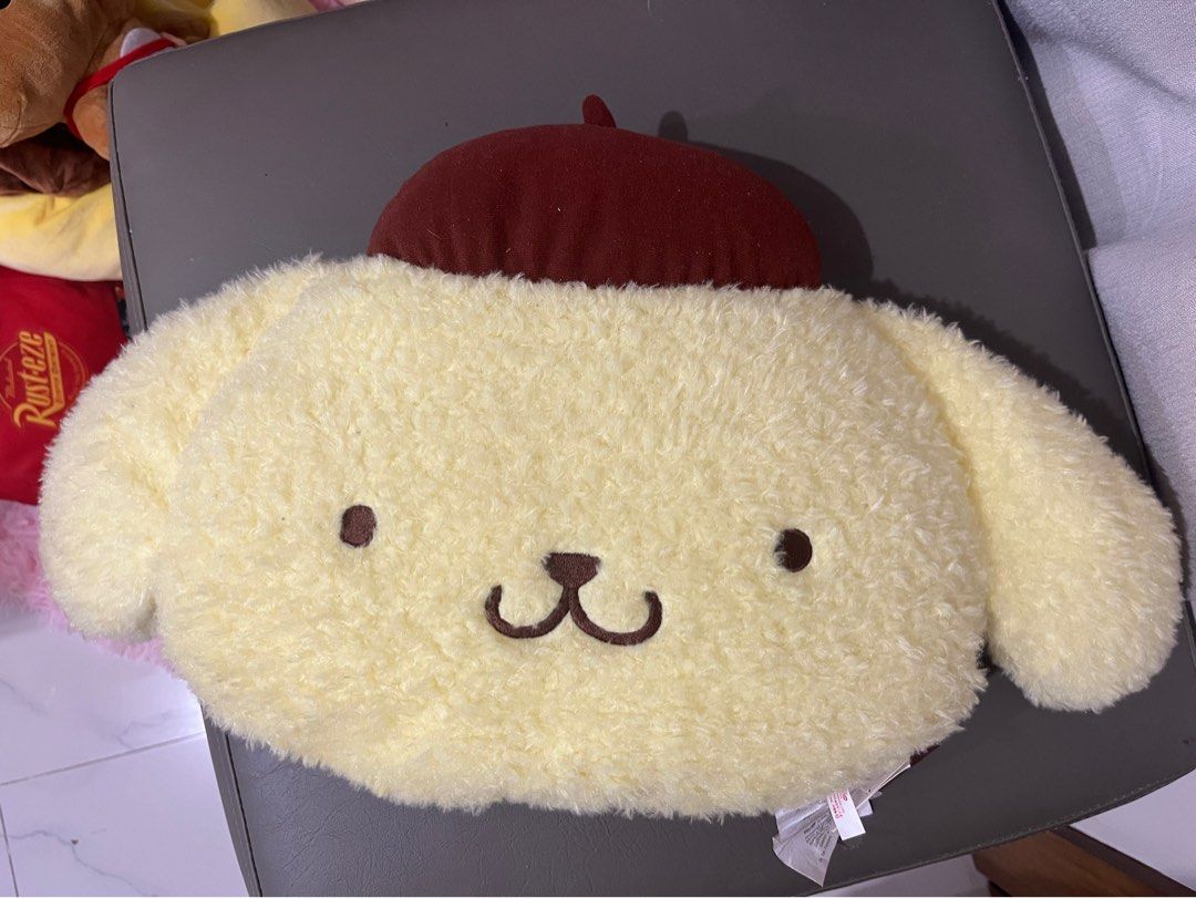 Sanrio Original Pompompurin Pillow Head (Category: Plushies & Soft Toys) located in Taytay. Submitted by blitzncharms (Listing ID 1462854824, Image 1). Description: brand new w pptag.