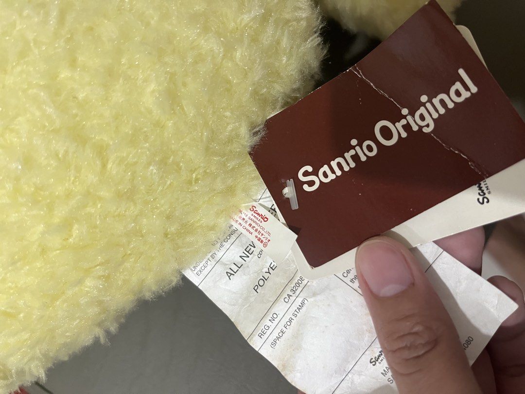 Sanrio Original Pompompurin Pillow Head (Category: Plushies & Soft Toys) located in Taytay. Submitted by blitzncharms (Listing ID 1462854824, Image 3). Description: brand new w pptag.