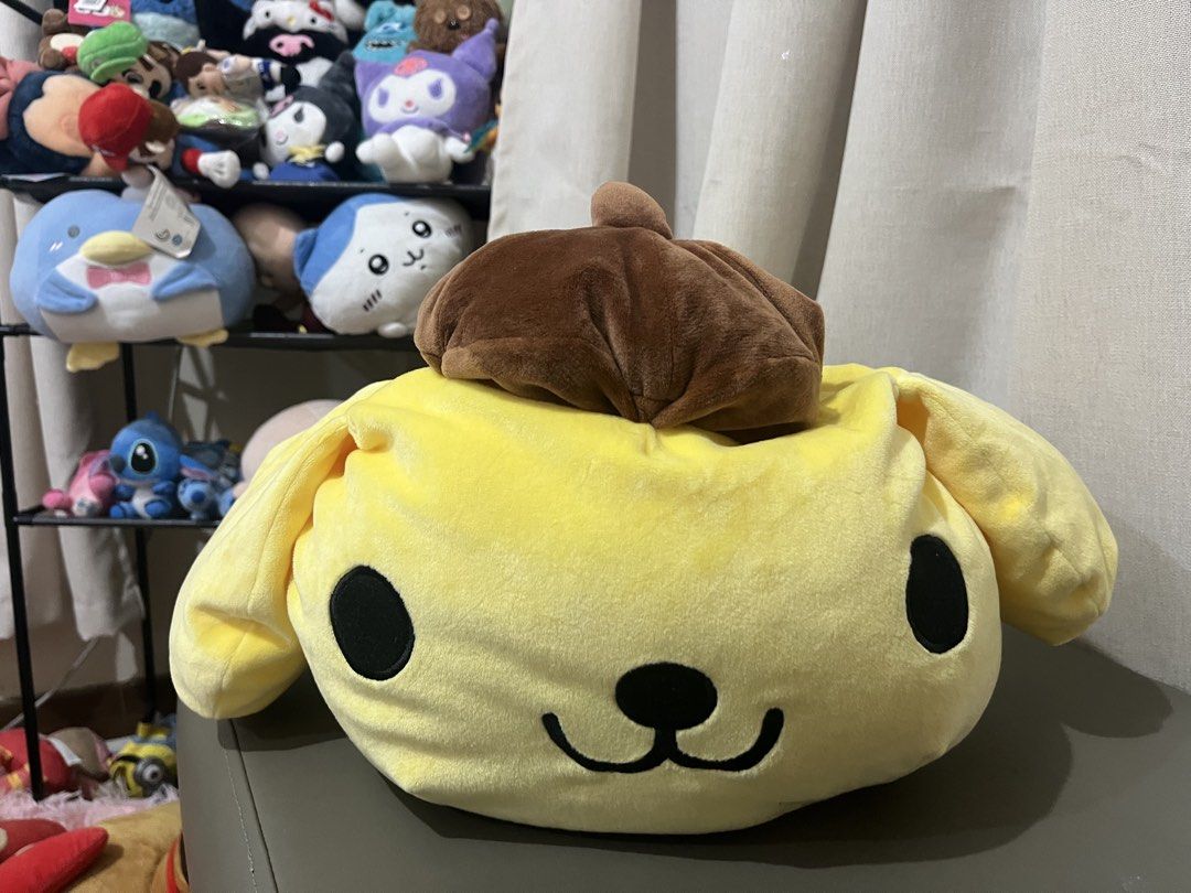Sanrio Pompompurin Mallow Plush/Pillow (Category: Plushies & Soft Toys) located in Taytay. Submitted by blitzncharms (Listing ID 1462855067, Image 1). Description: .