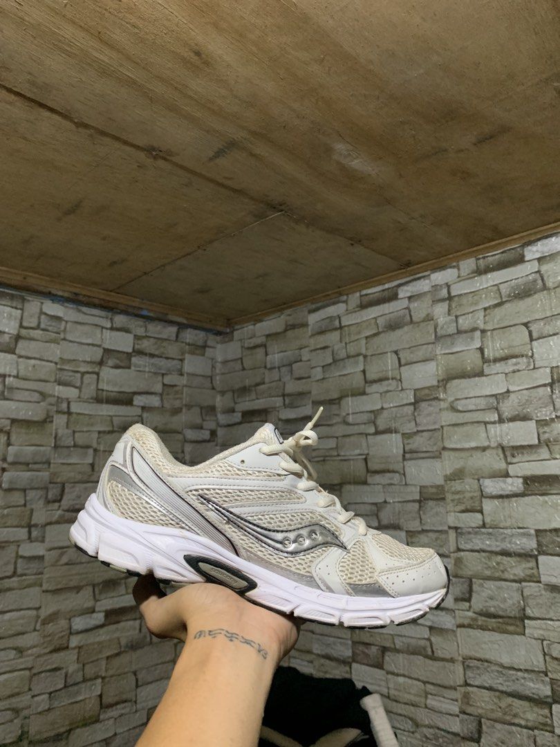 Saucony Running Shoes White/Silver (Category: Sneakers) located in Manila. Submitted by wildfalcon-fd2d (Listing ID 1462846589, Image 1). Description: FOR SALE: Saucony Ride Millennium SIZE: 9.5 US/ 43 EU/ 27.5 CM Excellent Condition Issue: Sockline NO COD/COP 🚚:J&T 📍CEBU .