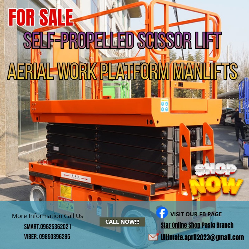 Self-Propelled Scissor Lift Aerial Work Platform Manlift For sale ...