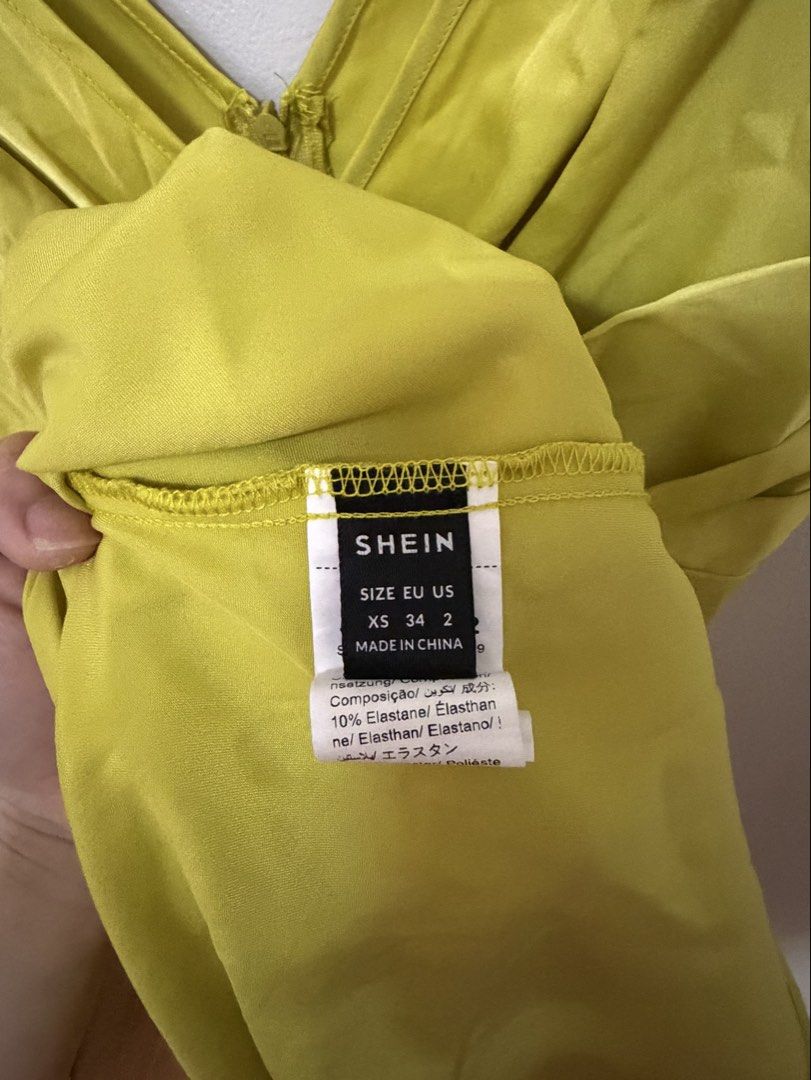 Shein apple green elegant dress (Category: Dresses) located in Cainta. Submitted by mvqg17 (Listing ID 1462760070, Image 3). Description: Used only once elegant and nice .