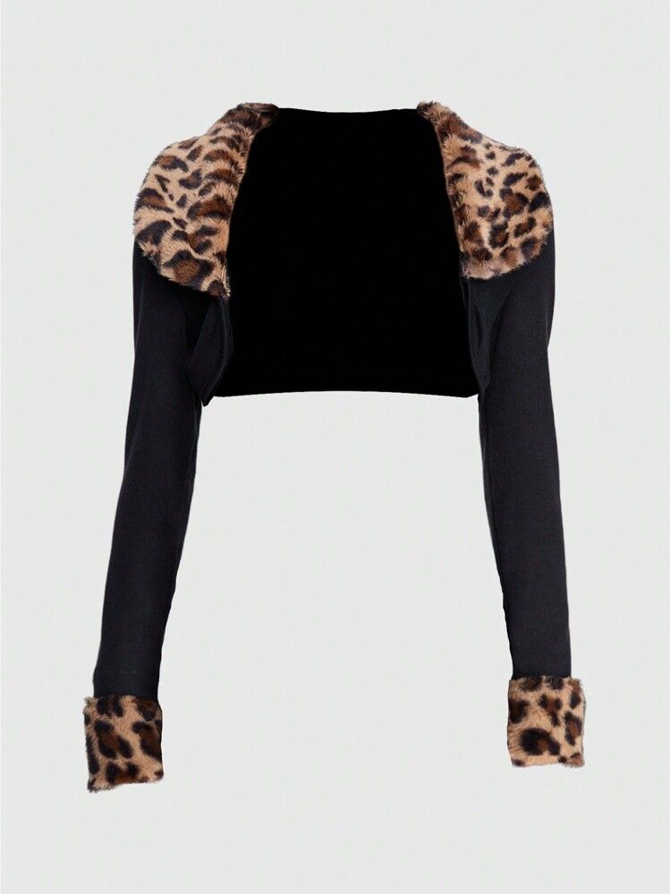 Shein Leopard Y2K cover up (Category: Clothes Drying Rack) located in Manila. Submitted by mystic.wisteria (Listing ID 1462801981, Image 1). Description: used once only, perfect for stylish person +shipping No return po.