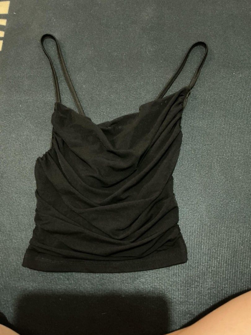 Shein Ruched Mesh Crop Top - White & Black (Category: Others Tops) located in Quezon City. Submitted by nicskulasa (Listing ID 1462810927, Image 2). Description: - Set of 2 cute ruched crop tops - Available colors: White and Black - Features thin spaghetti straps - Flattering gathered/ruched design - Ideal for layering or wearing on its own - Versatile piece for dressing up or down.