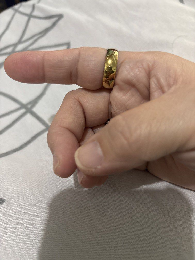 Size 9 thick gold ring non tarnish (Category: Rings) located in Manila. Submitted by vintageaccessories (Listing ID 1462685461, Image 2). Description: .