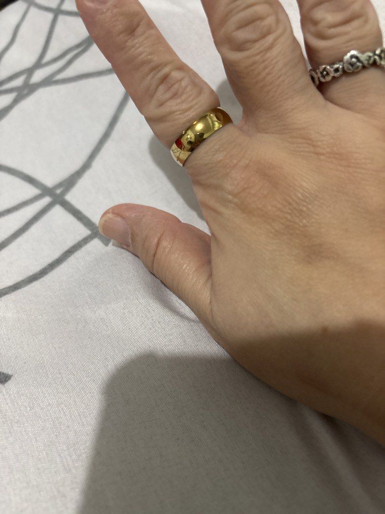 Size 9 thick gold ring non tarnish (Category: Rings) located in Manila. Submitted by vintageaccessories (Listing ID 1462685461, Image 3). Description: .