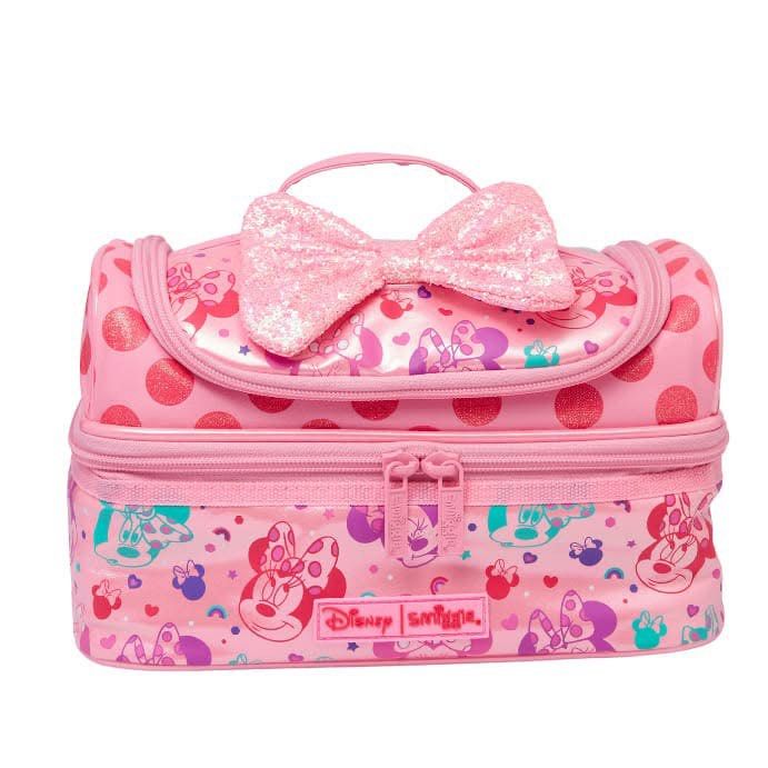 Smiggle Double Decker - Disney Minnie Mouse (Category: Stationery & School Supplies) located in Muntinlupa City. Submitted by teetat (Listing ID 1462852602, Image 1). Description: Original Smiggle Double decker insulated lunch bag Never used MOP: gcash.