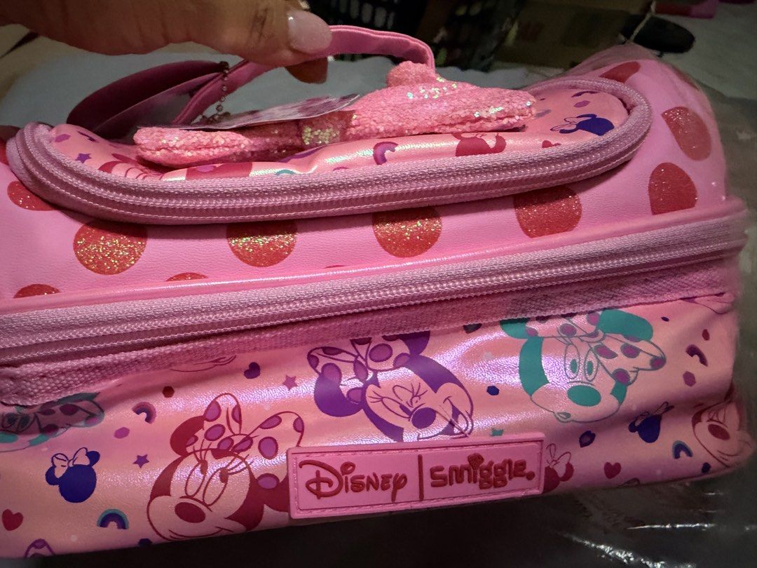 Smiggle Double Decker - Disney Minnie Mouse (Category: Stationery & School Supplies) located in Muntinlupa City. Submitted by teetat (Listing ID 1462852602, Image 2). Description: Original Smiggle Double decker insulated lunch bag Never used MOP: gcash.
