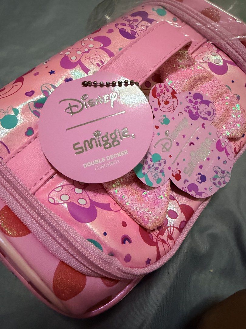 Smiggle Double Decker - Disney Minnie Mouse (Category: Stationery & School Supplies) located in Muntinlupa City. Submitted by teetat (Listing ID 1462852602, Image 3). Description: Original Smiggle Double decker insulated lunch bag Never used MOP: gcash.