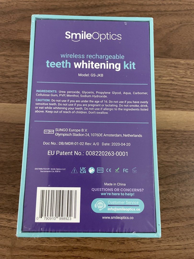Smile optics teeth whitening kit (Category: Oral Care) located in Valenzuela. Submitted by 4kshoppe (Listing ID 1462715175, Image 2). Description: Brandnew & sealed Brand: smile optics .