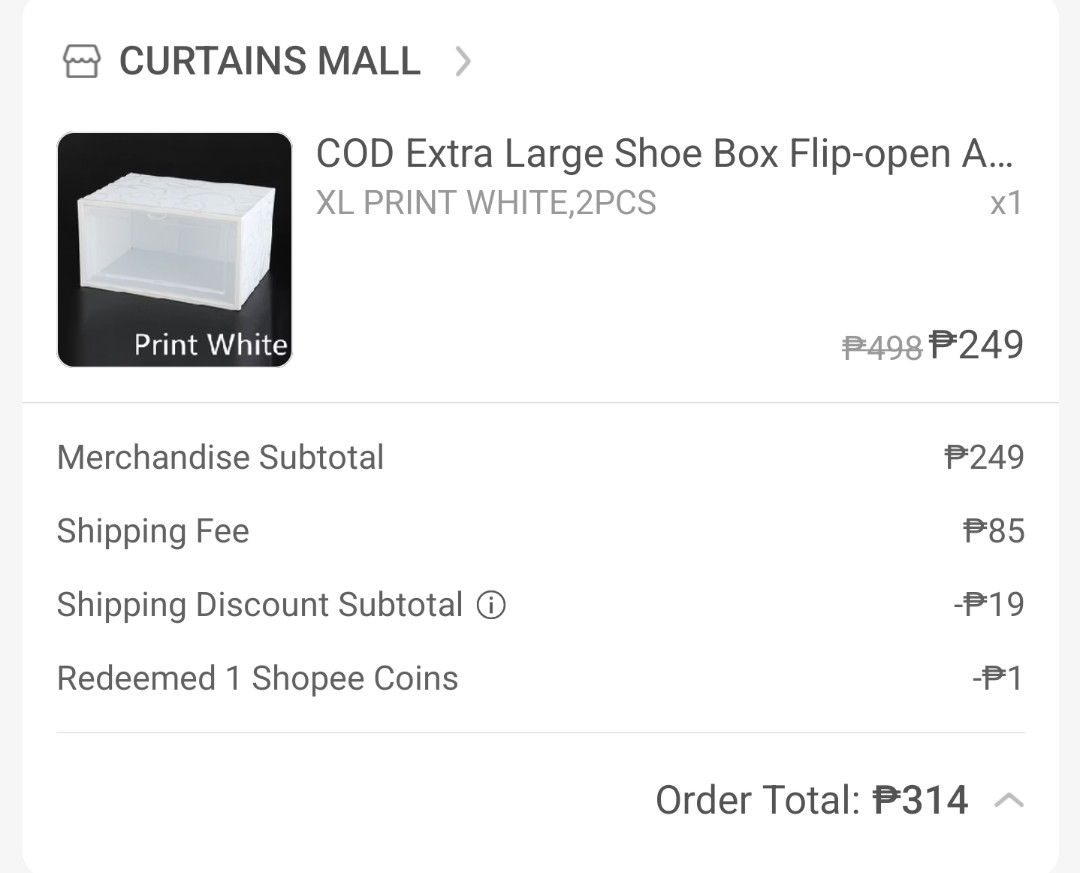 Sneaker box (8 pieces) (Category: Storage Boxes & Baskets) located in Taguig. Submitted by decluttering-no-trades (Listing ID 1462862372, Image 3). Description: 8 pieces of display shoe boxes for only 850.