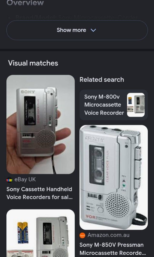 Sony M800v (Category: Portable Music Players) located in Bulacan. Submitted by dyazpuzhpley021577r (Listing ID 1462753504, Image 1). Description: with power only , motor runs when you push play gcash mop.