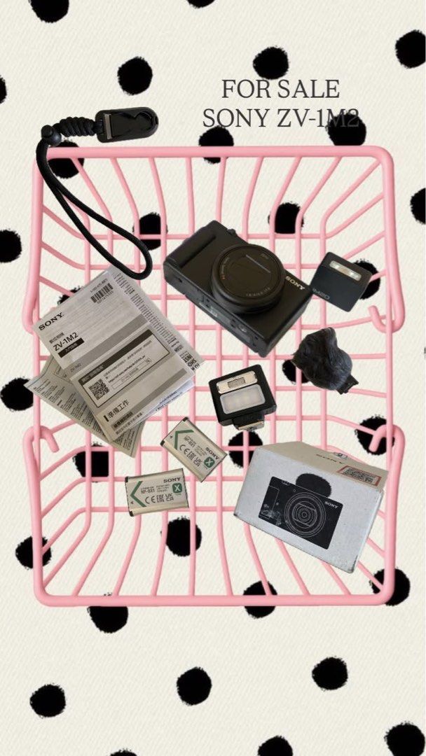 SONY ZV-1M2 (Category: Cameras) located in Cagayan de Oro. Submitted by blinktal (Listing ID 1462858192, Image 1). Description: Inclusions: 1. Pink jelly case 2. Extra battery 3. Flash ✅ 43k is negotiable ✅ Cash only ✅ Can do meet up in: Metro Manila, Cebu City, Cagayan de Oro City, and Iligan City. (Note: We have authorized personnel who can handle deliveries in those areas, so we can just ship the goods to them easily.) ✅ Guaranteed authentic (