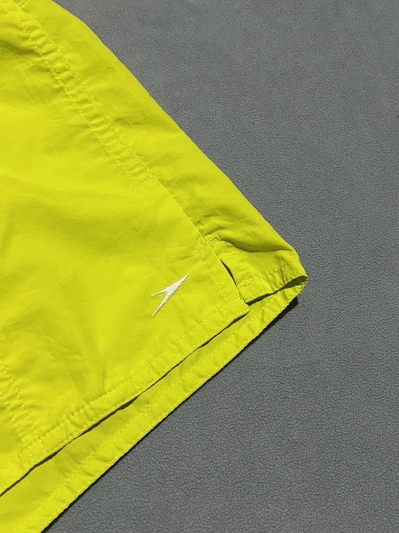 Speedo Neon Yellow Athletic Shorts (Category: Shorts) located in Miagao. Submitted by juliusokra (Listing ID 1462853669, Image 2). Description: - Neon yellow Speedo shorts - Waistline: 26-30 inches - Length: 12.5 inches - Features drawstring and back pocket - Ideal for running or swimming.