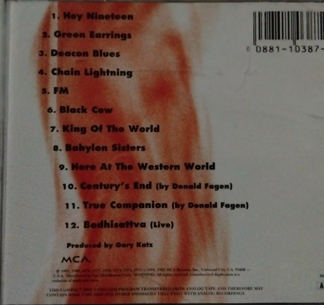 STEELY DAN - GOLD ( EXPANDED EDITION ) (Category: CDs & DVDs) located in Makati City. Submitted by KAMUSIKATAYO (Listing ID 1462737179, Image 3). Description: VERY GOOD CONDITION.