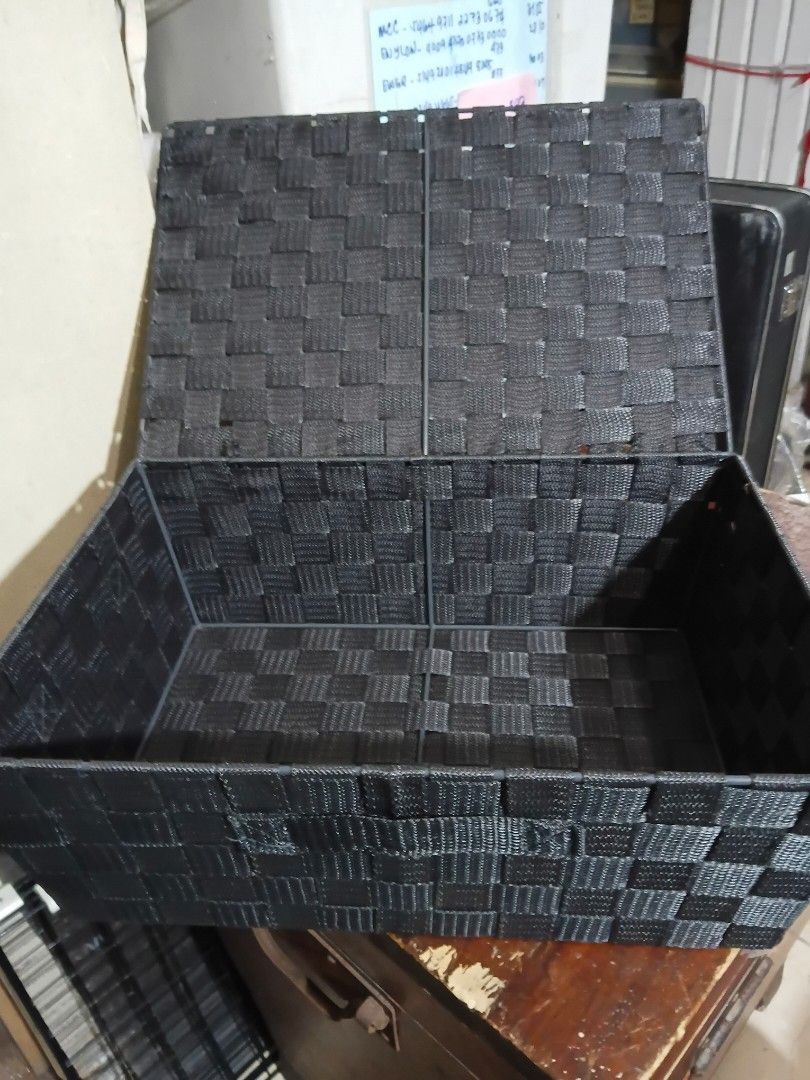 Storage basket w cover (Category: Storage Boxes & Baskets) located in Paranaque City. Submitted by 4thestate.surplusan (Listing ID 1462829000, Image 2). Description: lightly used storage basket w cover.