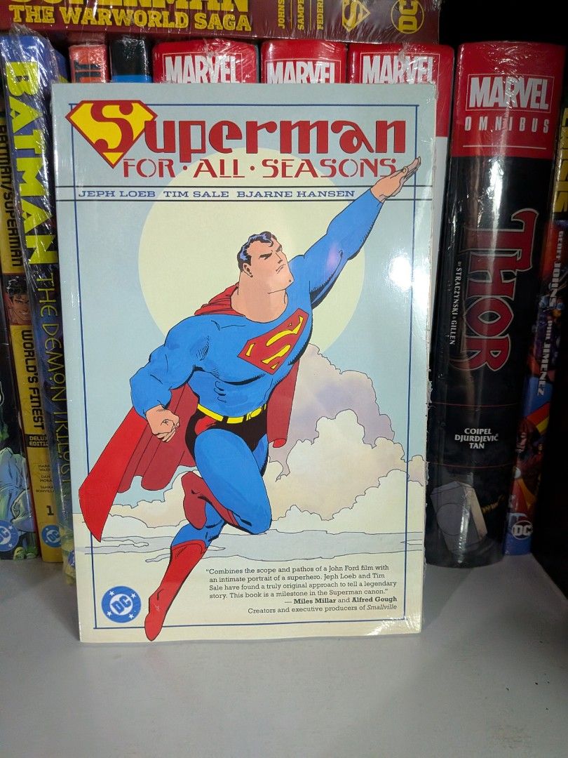 Superman for all seasons paperback (Category: Comics & Manga) located in Sorsogon. Submitted by leod23 (Listing ID 1462864618, Image 1). Description: have minor flaw.