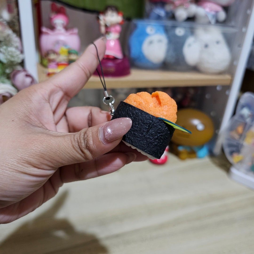 Sushi Charm Keychain (Category: Other Stationery & Craft) located in Manila. Submitted by lovelylovesjapan (Listing ID 1462711276, Image 2). Description: 🌸The item is on-hand and authentic from Japan 🌸Mode of Payment (MOP): GCASH/Bank Transfer 🌸Mode of Delivery (MOD): J&T or Lalamove (Shipping every Saturday and Sunday) Notes: 🩷Breakable items are packed with care and caution. Seller will not be held liable for any damages incurred by the cou