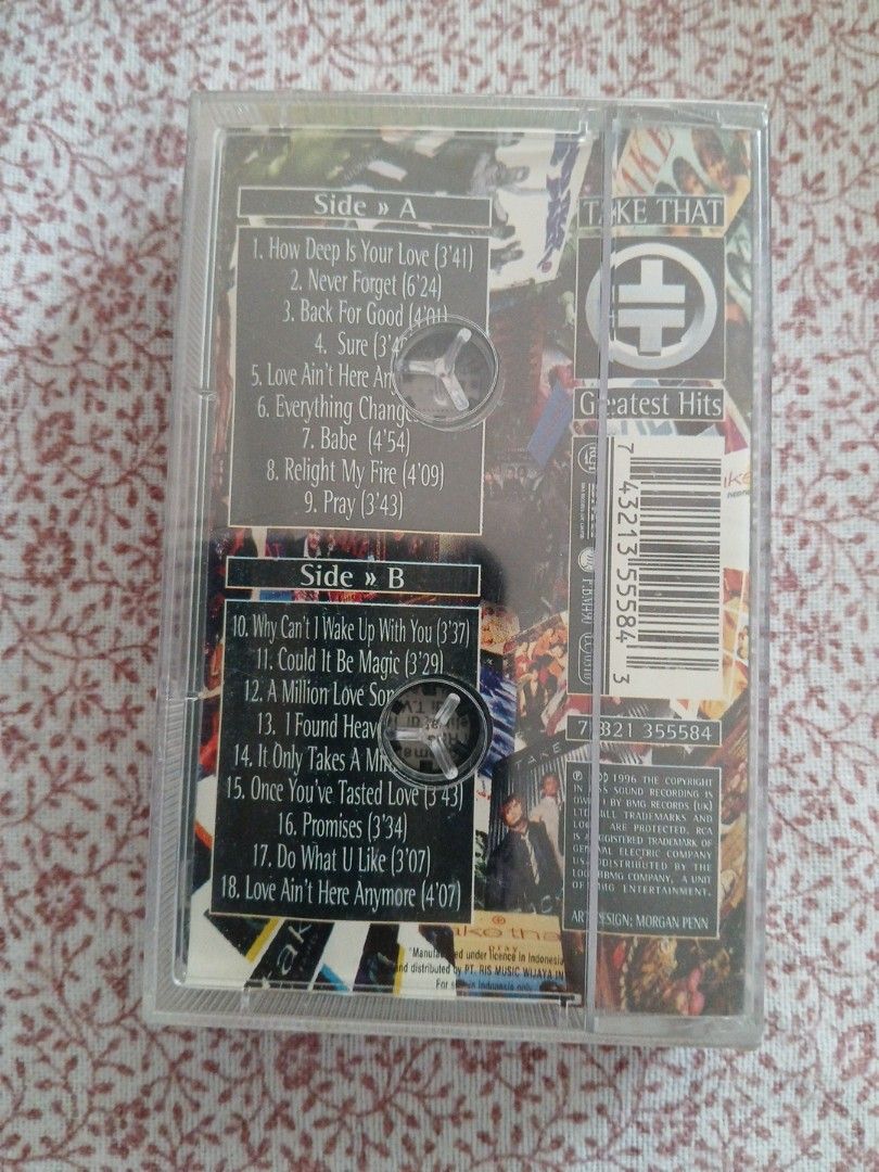 Take That Greatest Hits Cassette Tape (Category: CDs & DVDs) located in Pili. Submitted by marktoraldo (Listing ID 1462699696, Image 2). Description: sealed new. 500 Add sf Gcash mop. ty admin.
