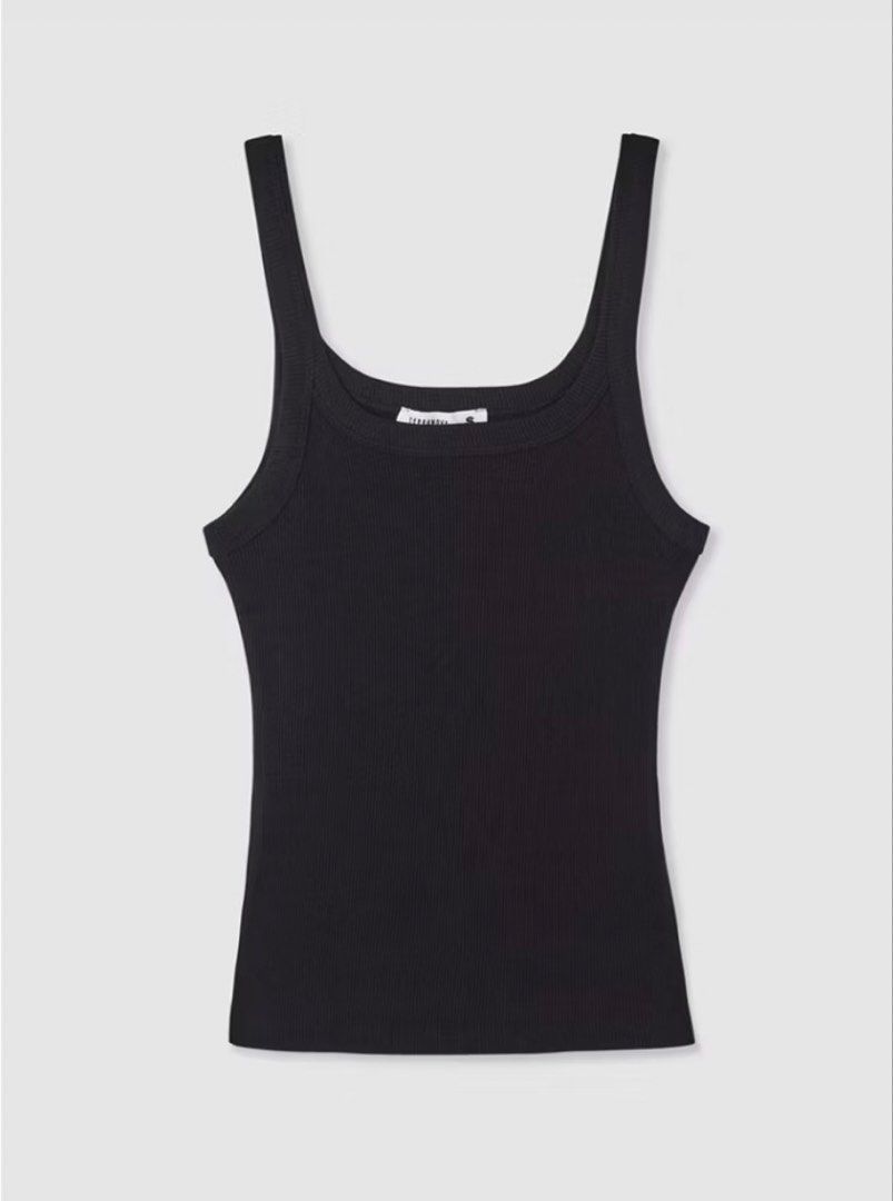 Terranova Black Ribbed Tank Top (Category: Sleeveless) located in Cebu City. Submitted by whiterabbitmint (Listing ID 1462698808, Image 1). Description: Worn once.