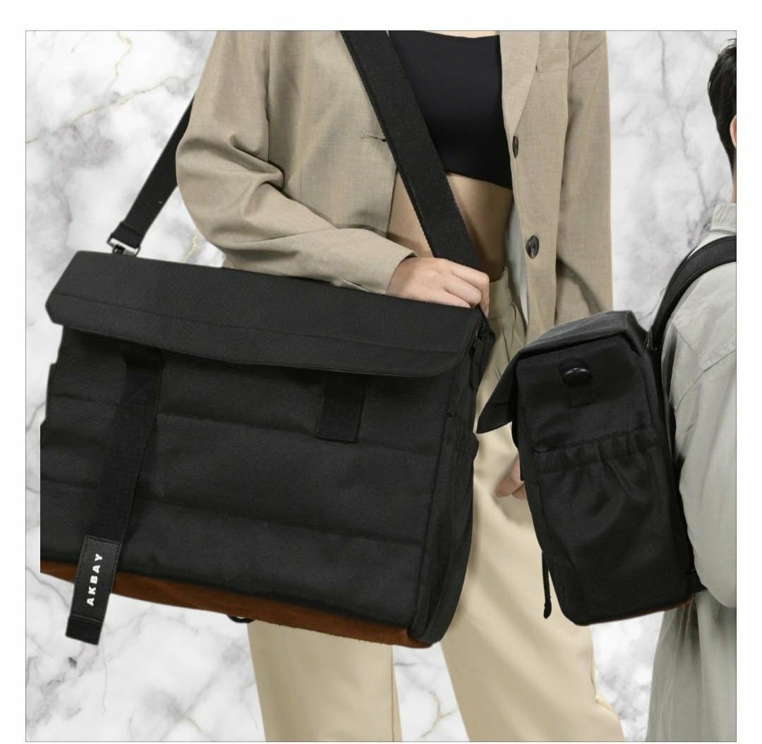 The Executive Multi-way Bag (Category: Sling Bags) located in Paranaque City. Submitted by calm_youngstore7 (Listing ID 1462812713, Image 1). Description: The Executive Multi-way Bag from the Filipino local brand Akbay Key Product Details Versatile Carrying Options: It features a functional 3-way convertible design that allows it to transition smoothly between a briefcase, messenger shoulder bag, and a casual backpack configuration. Storage & Uti