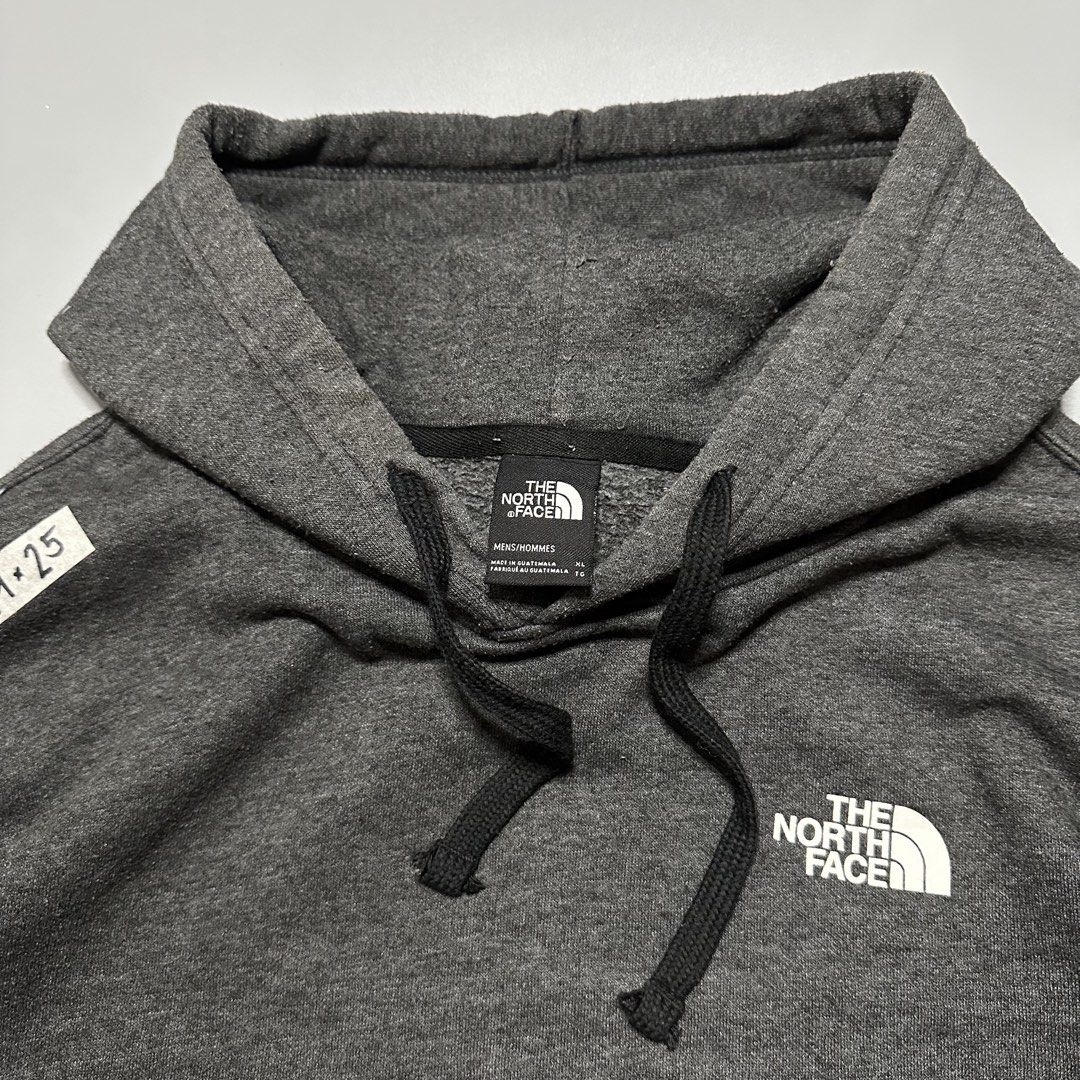 The North Face Hoodie Jacket (Category: Coats, Jackets and Outerwear) located in Baguio. Submitted by subaitems (Listing ID 1462780190, Image 2). Description: - Grey hoodie from The North Face - Features 'J.D. POWER' graphic on the sleeve - Classic North Face logo embroidered on the chest - Includes drawstring hood for adjustable comfort - Convenient front pocket for essentials - Ideal for everyday casual wear.