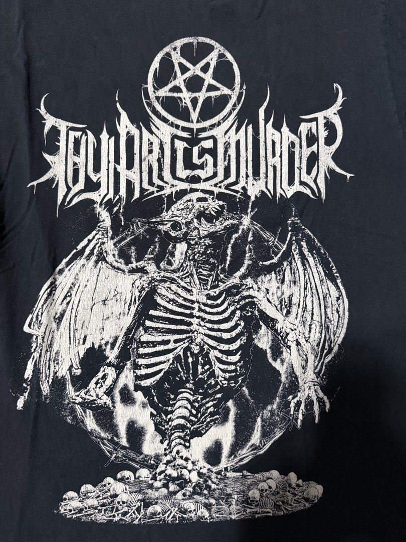 Thy art is murder M (Category: Tshirts & Polo Shirts ) located in Cavite. Submitted by timsiojo (Listing ID 1462882511, Image 2). Description: Dimension L27W19 Good condition Issue pinhole .