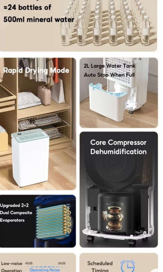 Tixx dehumidifier (Category: Air Purifiers & Dehumidifiers) located in Manila. Submitted by saguittarian06 (Listing ID 1462698638, Image 3). Description: Wooow 😍🥰🥰 Trending ngaun yan 🤩 🥰 BEST SELLER YAN ✅✅❤️ PERFECT NGAUN TAG ULAN ✅ ✅ DEHUMIDIFIER 3IN1 TIXX BRAND ✅ 65W'220 VOLTS 2.5L PANG ALIS NG MOIST PANG TANGGAL AMOY 3IN 1 N SYA NAKAKATUYO DIN NG SINAMPAY NAKAKAALIS ALIKABOK PARANG VERSION NG PORTABLE AIRCON 😍 MAY FRION N DIN YAN PERFECT
