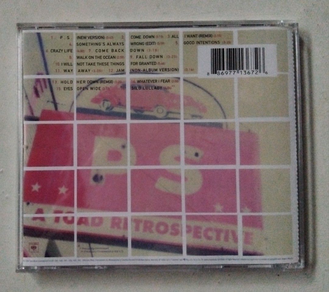 TOAD THE WET SPROCKET - P.S. [ A TOAD RETROSPECTIVE ] (Category: CDs & DVDs) located in Makati City. Submitted by KAMUSIKATAYO (Listing ID 1462765858, Image 3). Description: VERY GOOD CONDITION.