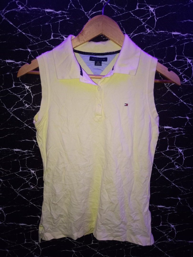 Tommy Hilfiger Sleeveless Shirt (Category: Shirts) located in Manila. Submitted by naixhrift (Listing ID 1462869636, Image 1). Description: Tommy Hilfiger Sleeveless Shirt For Women Size Small On Tag Length 23 width 17 450 plus ship jnt courier payment on gcash Manila Area.