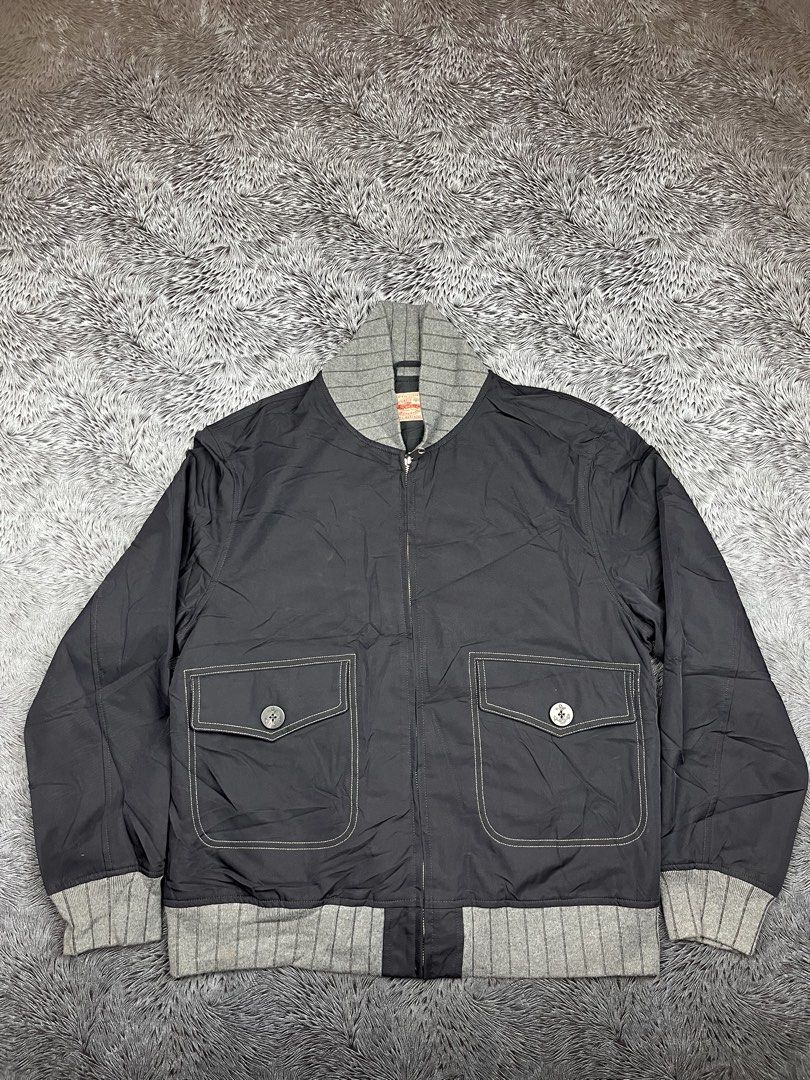 Uncle fu A1 bomber jacket (Category: Coats, Jackets and Outerwear) located in Iloilo. Submitted by thefilthythrift (Listing ID 1462840459, Image 1). Description: Uncle fu A1 Bomber jacket Size large 22x25.5 Excellent condition 10/10 cr .