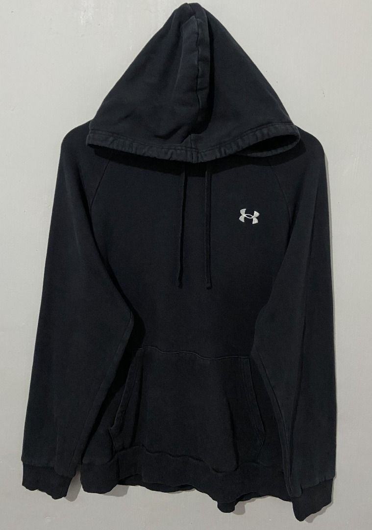Under Armour Pullover Hoodie (Category: Coats, Jackets and Outerwear) located in Cabuyao City. Submitted by thrifts2damoon888 (Listing ID 1462720884, Image 1). Description: Under Armour Pullover Hoodie Size(inches): Large, 23width 27length AUTHENTIC | GOOD CONDITION | NO ISSUE Price: 400 plus shipping fee LOC: Laguna MOP: GCASH|Bank transfer NO COD | Return policy. Disclaimer: Please managed your expectation. Items are all precious thrifts and wh