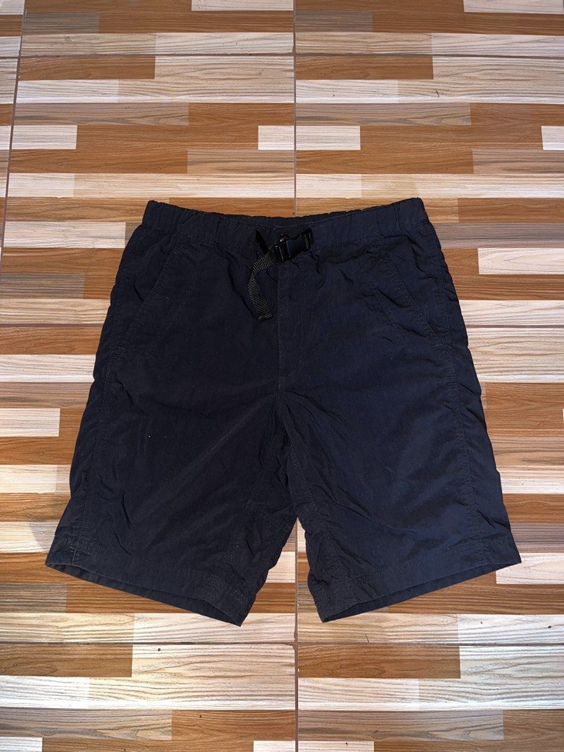 Uniqlo Nylon Shorts (Category: Shorts) located in Nabua. Submitted by lastthrift2.0 (Listing ID 1462843389, Image 1). Description: Dimes•30x19 - Brand: Uniqlo - Color: Black - Material: Nylon - Features: Elastic waistband with buckle closure, two side pockets - Ideal for: Casual wear, sports - Benefits: Comfortable, lightweight.