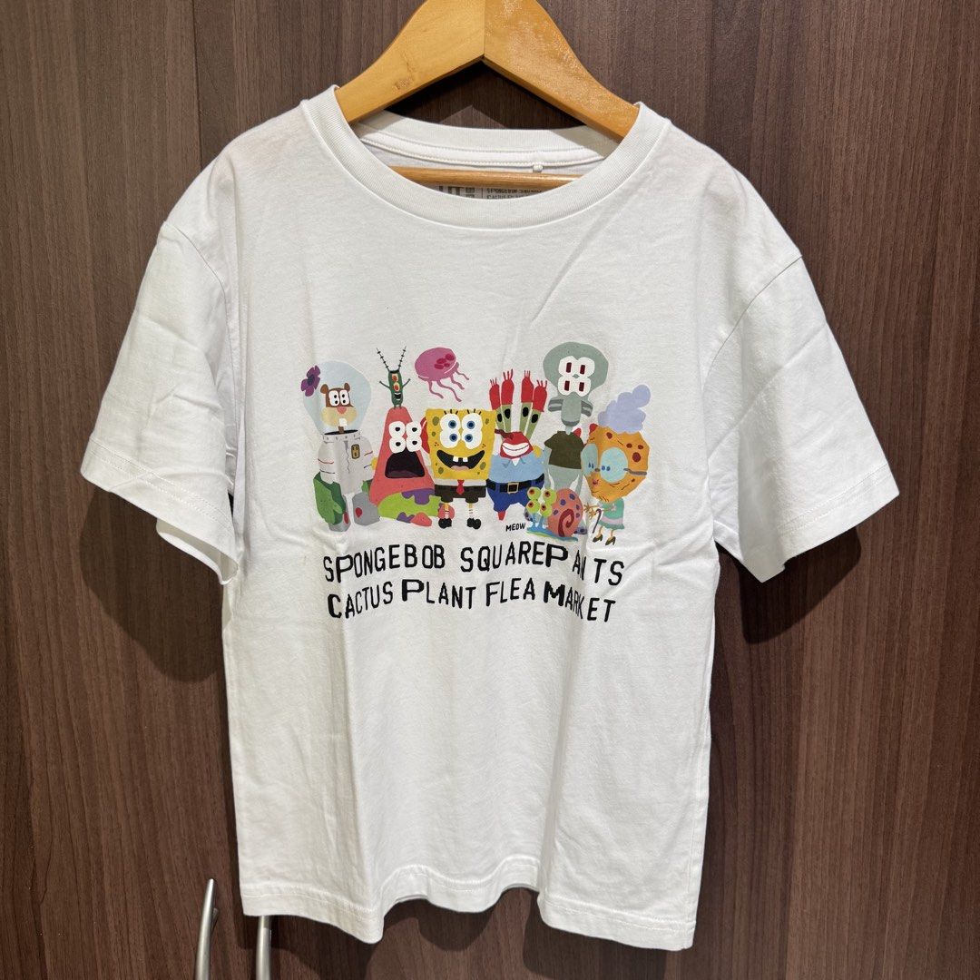 Uniqlo spongebob kids tshirt (Category: Babies & Kids Fashion) located in Valenzuela. Submitted by shop.spark.joy (Listing ID 1462883719, Image 1). Description: 19x15 in.