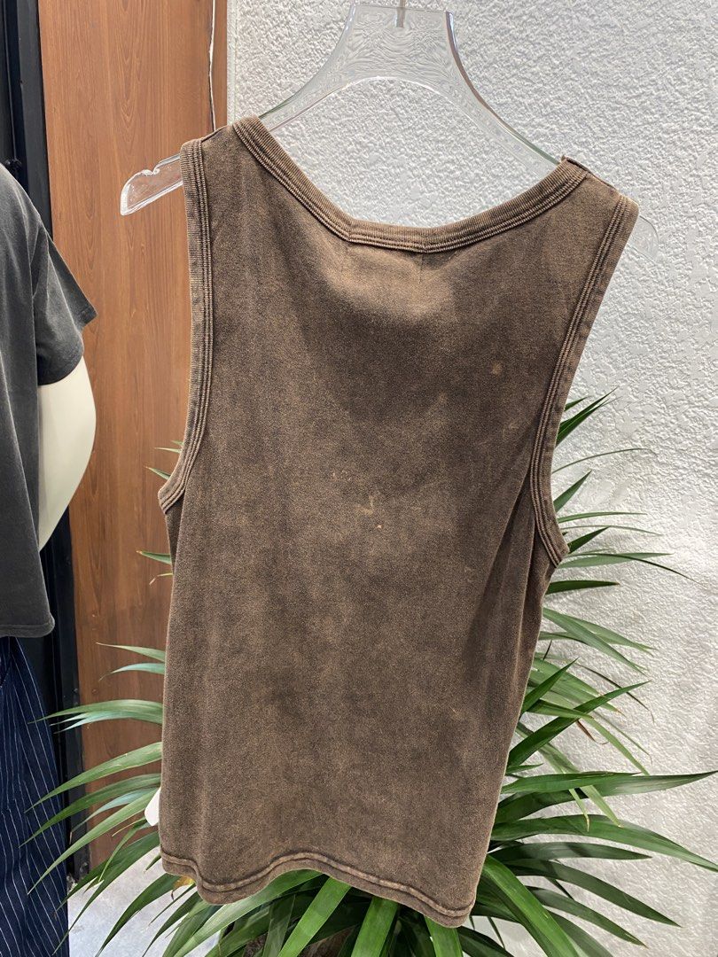 Unisex Brown Tanktop (Category: Tshirts & Polo Shirts ) located in Maria Aurora. Submitted by raydett.kelly (Listing ID 1462774868, Image 2). Description: ASTEURREAL (Vietnamese Brand) Size Medium Dimensions Length: 24 inches Width: 18 inches.
