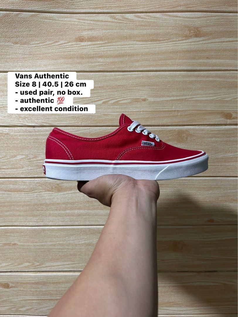 Vans Authentic (Category: Sneakers) located in Butuan. Submitted by selected.kicks (Listing ID 1462731099, Image 1). Description: Vans Authentic Size 8 | 40.5 | 26 cm - used pair, no box. - authentic 💯 - excellent condition.