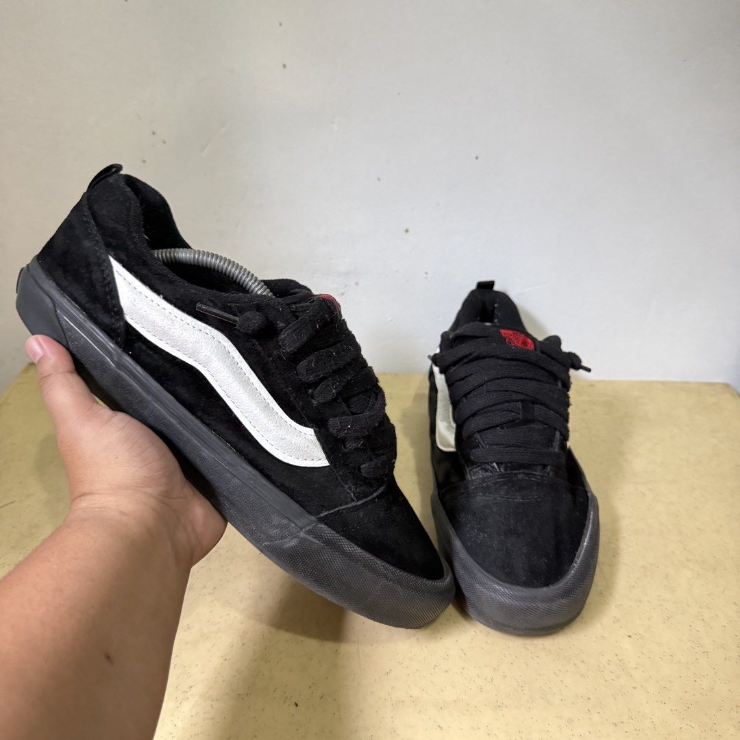 VANS KNU SKOOL BLACK WHITE (Category: Sneakers) located in Quezon City. Submitted by sharatraycooo (Listing ID 1462810232, Image 1). Description: VANS KNU SKOOL BLACK WHITE US MEN 10.5 US WOMEN 12 EURO 44.