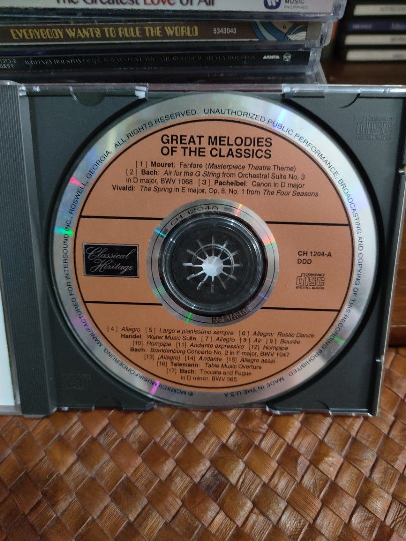 Various - Great Melodies of the Classics (Category: CDs & DVDs) located in Paranaque City. Submitted by jnthn.c (Listing ID 1462681701, Image 3). Description: vg+ to nm.