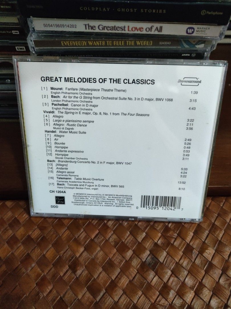 Various - Great Melodies of the Classics (Category: CDs & DVDs) located in Paranaque City. Submitted by jnthn.c (Listing ID 1462681701, Image 2). Description: vg+ to nm.